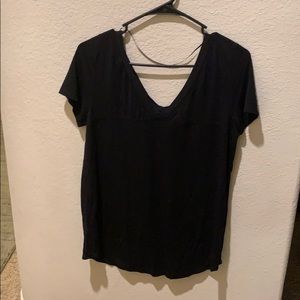 V Neck Black Shirt